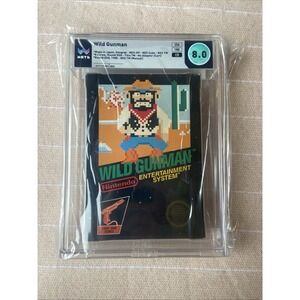 Wild Gunman NES 1985 CIB Complete In Box Wata Graded 8.0 Early Unpunched Hangtab